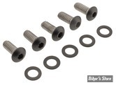 ECLATE I - PIECE N° 02 - VISSERIE DE TRAPPE DE DERBY - OEM  10200644 - SCREWS4BIKES - NOIR MAT