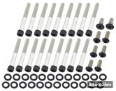 ECLATE I - PIECE N° 02 - KIT VISSERIE DE CARTER PRIMAIRE - SPORTSTER 04UP - OEM 943 / 4820A / 41191-74A - SCREWS4BIKES - NOIR MAT