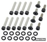 ECLATE I - PIECE N° 70 - KIT VISSERIE DE CARTER PRIMAIRE EXTERNE - BIG TWIN 70/86 BOITE 4 -  SCREWS4BIKES - NOIR MAT