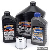 KIT HUILE MINÉRALE - HUILE SPECTRO HEAVY DUTY 20W50 - BIGTWIN 84/99  - Huile Spectro Heavy Duty 20W50 - FILTRE A HUILE : CHROME 