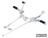 - COMMANDES AVANCEES - SPORTSTER 04/13 - LONGUEUR  STANDARD - OEM 33395-04 /  33395-06A - ZODIAC - CHROME