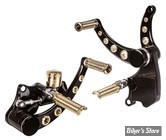 - COMMANDES AVANCEES - SOFTAIL 00/17  - VITY'S DESIGN - BILLET ALUMINIUM - LONGUEUR : STANDARD -  NOIR / DIAMOND LAITON - MFC001BBR