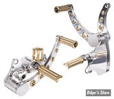 - COMMANDES AVANCEES - SOFTAIL 00/17  - VITY'S DESIGN - BILLET ALUMINIUM - LONGUEUR : STANDARD -  POLI / DIAMOND LAITON - MFC001PBR