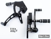 COMMANDES AVANCEES +2" - SOFTAIL 84/99 / BIGTWIN 58/84 - ZODIAC - NOIR - + 2"
