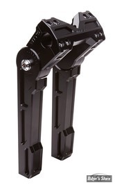 VITY'S DESIGN - KIT RISERS REGLABLES -  Adjustable Risers - HAUTEUR : 10" - FINITION : NOIR ANODISE