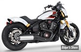 SILENCIEUX -  FREEDOM PERFORMANCE - INDIAN SCOUT 2025UP - INDIAN SCOUT 4" SLIP-ONS - CORPS : CHROME / EMBOUT SOLID  : NOIR RACING - IN00569