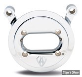 - BIG SUCKER STAGE 1 - PLAQUE D'EMBASE DE FILTRE A AIR  - POUR FILTRE ARLEN NESS - BIG SUCKER STAGE 1 - FINITION : CHROME - 18-588