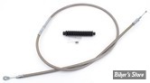 CABLE D'EMBRAYAGE POUR SPORTSTER 86UP - LONGUEUR : 147.00 CM - OEM 38702-05 / A - ZODIAC - TRESSÉ GAINÉ