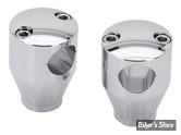 RISERS -  HAUTEUR : 50 MM / 2" - ZODIAC  - RISERS RONDS Aluminium - CHROME