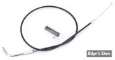 CABLE DE TIRAGE POUR BIGTWIN & SPORTSTER 96UP - LONGUEUR : 94.00CM - OEM 56306-96 - ZODIAC - FINITION : NOIR