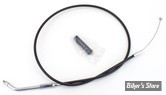CABLE DE TIRAGE POUR BIGTWIN & SPORTSTER 96UP - LONGUEUR :102.00CM - OEM 00000-00 - ZODIAC - FINITION : NOIR