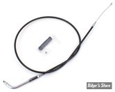 CABLE DE TIRAGE POUR BIGTWIN & SPORTSTER 96UP - LONGUEUR :104.00CM - OEM 56327-96 - ZODIAC - FINITION : NOIR