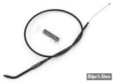 CABLE DE TIRAGE POUR BIGTWIN & SPORTSTER 96UP - LONGUEUR : 86.00CM - OEM 55785-11 - ZODIAC - FINITION : TOUT NOIR
