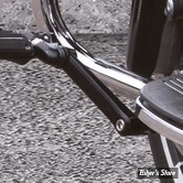 X - BARRE / REPOSES PIEDS AUTOROUTE ADDITIONNELS - CIRO - TOURING 09 - FLOORBOARD ADJUSTABLE HIGHWAY PEG MOUNT - 5" 1/2 / 14CM - NOIR / NOIR - 60621