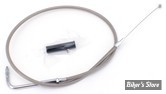 CABLE DE TIRAGE POUR BIGTWIN & SPORTSTER 96UP - LONGUEUR : 84.00CM - OEM 00000-00 - ZODIAC - FINITION : TRESSÉ GAINÉ
