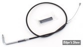 CABLE DE RETOUR POUR BIGTWIN & SPORTSTER 96UP - LONGUEUR : 84 CM - OEM 00000-00 - ZODIAC - FINITION : NOIR