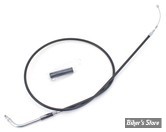CABLE DE RETOUR POUR BIGTWIN & SPORTSTER 96UP - LONGUEUR :106 CM - OEM 00000-00 - ZODIAC - FINITION : NOIR
