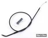 CABLE DE RETOUR POUR BIGTWIN & SPORTSTER 96UP - LONGUEUR : 86 CM - OEM 55786-11 - ZODIAC - FINITION : TOUT NOIR