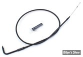 CABLE DE RETOUR POUR BIGTWIN & SPORTSTER 96UP - LONGUEUR : 99 CM - OEM 00000-00 - ZODIAC - FINITION : TOUT NOIR