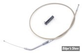 CABLE DE RETOUR POUR BIGTWIN & SPORTSTER 96UP - LONGUEUR :104 CM - OEM 00000-00 - ZODIAC - FINITION : TRESSÉ GAINÉ