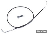 CABLE DE RETOUR POUR BIGTWIN & SPORTSTER 96UP - LONGUEUR :120CM - OEM 00000-00 - ZODIAC - FINITION : NOIR