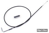 CABLE DE RETOUR POUR BIGTWIN & SPORTSTER 96UP - LONGUEUR :130CM - OEM 00000-00 - ZODIAC - FINITION : NOIR