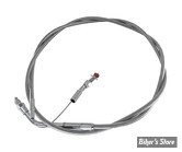 CABLE DE TIRAGE POUR BIGTWIN & SPORTSTER AVEC MIKUNI HS 40 - LONGUEUR :119 CM - BIGTWIN / SPORTSTER 1986/1995 - BARNETT - INOX