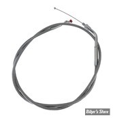CABLE DE RETOUR POUR BIGTWIN & SPORTSTER AVEC MIKUNI HS 40 - LONGUEUR :104CM - BIGTWIN / SPORTSTER 1981/1995 - BARNETT - INOX
