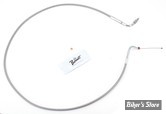 CABLE DE TIRAGE POUR BIGTWIN & SPORTSTER AVEC MIKUNI HSR 42/45 - LONGUEUR :114 CM - 1996UP - BARNETT - INOX