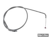CABLE DE TIRAGE POUR BIGTWIN & SPORTSTER AVEC MIKUNI HSR 42/45 - LONGUEUR :109 CM - 1986/1995 - BARNETT - INOX