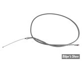 CABLE DE RETOUR POUR BIGTWIN & SPORTSTER AVEC MIKUNI HSR 42/45 - LONGUEUR :109 CM - 1981/1995 - BARNETT - INOX