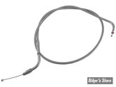 CABLE DE TIRAGE POUR BIGTWIN & SPORTSTER AVEC MIKUNI HSR 42/45 - LONGUEUR :100 CM - 1996UP - BARNETT - TRESSÉ GAINÉ