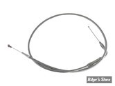 CABLE DE RETOUR POUR BIGTWIN & SPORTSTER AVEC MIKUNI HSR 42/45 - LONGUEUR :100 CM - 1996UP - BARNETT - TRESSÉ GAINÉ