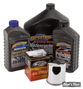 KIT HUILE MINÉRALE - HUILE SPECTRO HEAVY DUTY 20W50 - TWINCAM 99/17 - Huile Spectro Heavy Duty 20W50 pour moteur, boite et primaire - FILTRE A HUILE : CHROME 