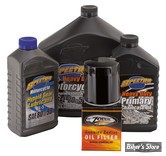 KIT HUILE MINÉRALE - TOTAL SERVICE KIT - HUILE SPECTRO HEAVY DUTY 20W50 - TWINCAM 99/17 -Huile Spectro Heavy Duty 20W50 pour moteur, boite et primaire - FILTRE A HUILE : NOIR