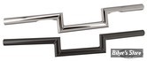 GUIDON  Z-BAR - ZODIAC CUSTOM PRODUCT - 3" Flat-Z - HAUTEUR  : 75MM - AVEC EMPREINTES - CHROME