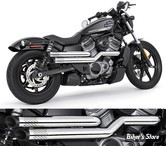 ECHAPPEMENT - NIGHTSTER RH975 / RH975S 2022UP - FREEDOM PERFORMANCE - INDEPENDENCE "PERFORATED" - CHROME / EMBOUTS : SLASH CUT NOIR - HD02145