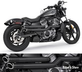 ECHAPPEMENT - NIGHTSTER RH975 / RH975S 2022UP - FREEDOM PERFORMANCE - INDEPENDENCE "PERFORATED" - NOIR / EMBOUTS : SLASH CUT SCUPLTÉS NOIR - HD02149