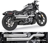 ECHAPPEMENT - NIGHTSTER RH975 / RH975S 2022UP - FREEDOM PERFORMANCE - INDEPENDENCE "PERFORATED" - CHROME / EMBOUTS : STAR NOIR  - HD02155