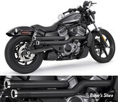 ECHAPPEMENT - NIGHTSTER RH975 / RH975S 2022UP - FREEDOM PERFORMANCE - INDEPENDENCE "PERFORATED" - NOIR  / EMBOUTS : STAR CHROME  - HD02158