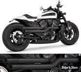 ECHAPPEMENT - SPORTSTER RH1250S 2021UP -  FREEDOM PERFORMANCE - INDEPENDENCE "PERFORATED" - NOIR / EMBOUTS : SLASH CUT NOIR  - HD02122