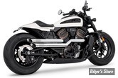 ECHAPPEMENT - SPORTSTER RH1250S 2021UP -  FREEDOM PERFORMANCE - AMENDMENT SIDE SLASH HIGH - CHROME / EMBOUTS : CHROME - HD02135