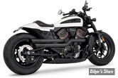 ECHAPPEMENT - SPORTSTER RH1250S 2021UP -  FREEDOM PERFORMANCE - AMENDMENT SIDE SLASH HIGH - NOIR / EMBOUTS : NOIR - HD02138