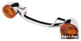 ECLATE K - PIECE N° 16 - BARRE DE CLIGNOTANTS ARRIERE - OEM 68615-04 - BULLET STYLE - TOURING ET FL SOFTAIL - CHROME
