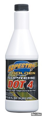 LIQUIDE DE FREIN - DOT4  SYNTHETIQUE - SPECTRO - GOLDEN PERFORMANCE