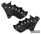 ETRIER HARRISON BILLET - AVANT - MINI 6 - 6 PISTONS - SPORTSTER / FX / FXWG 76/83 - NOIR - LA PAIRE