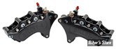  ETRIER HARRISON BILLET - AVANT - MINI 6 - 6 PISTONS - SOFTAIL 15UP / SPORTSTER 14/22 / TOURING 08UP / V-ROD 06/17 - NOIR - COTÉ DROIT & GAUCHE - LA PAIRE
