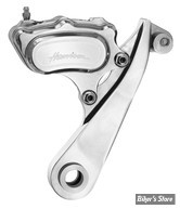 - KIT ETRIER ARRIÈRE HARRISON BILLET - 4 PISTONS - SLIMLINE - SOFTAIL 00/07 - FINITION : POLI
