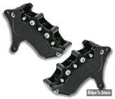 ETRIER HARRISON BILLET - AVANT - MINI 6 - 6 PISTONS - 1984/1999 - DISQUE DE FREIN DE 13" - NOIR - LA PAIRE