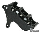 ETRIER HARRISON BILLET - AVANT - MINI 6 - 6 PISTONS - 1984/1999 - DISQUE DE FREIN DE 13" - NOIR - COTÉ GAUCHE